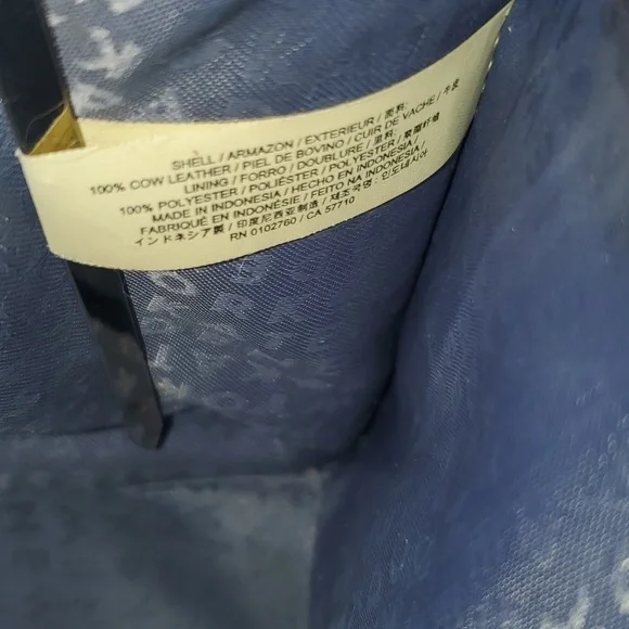 Kate Spade New York Grove Street Caley Satchel navy blue 100% leather - Picture 15 of 16